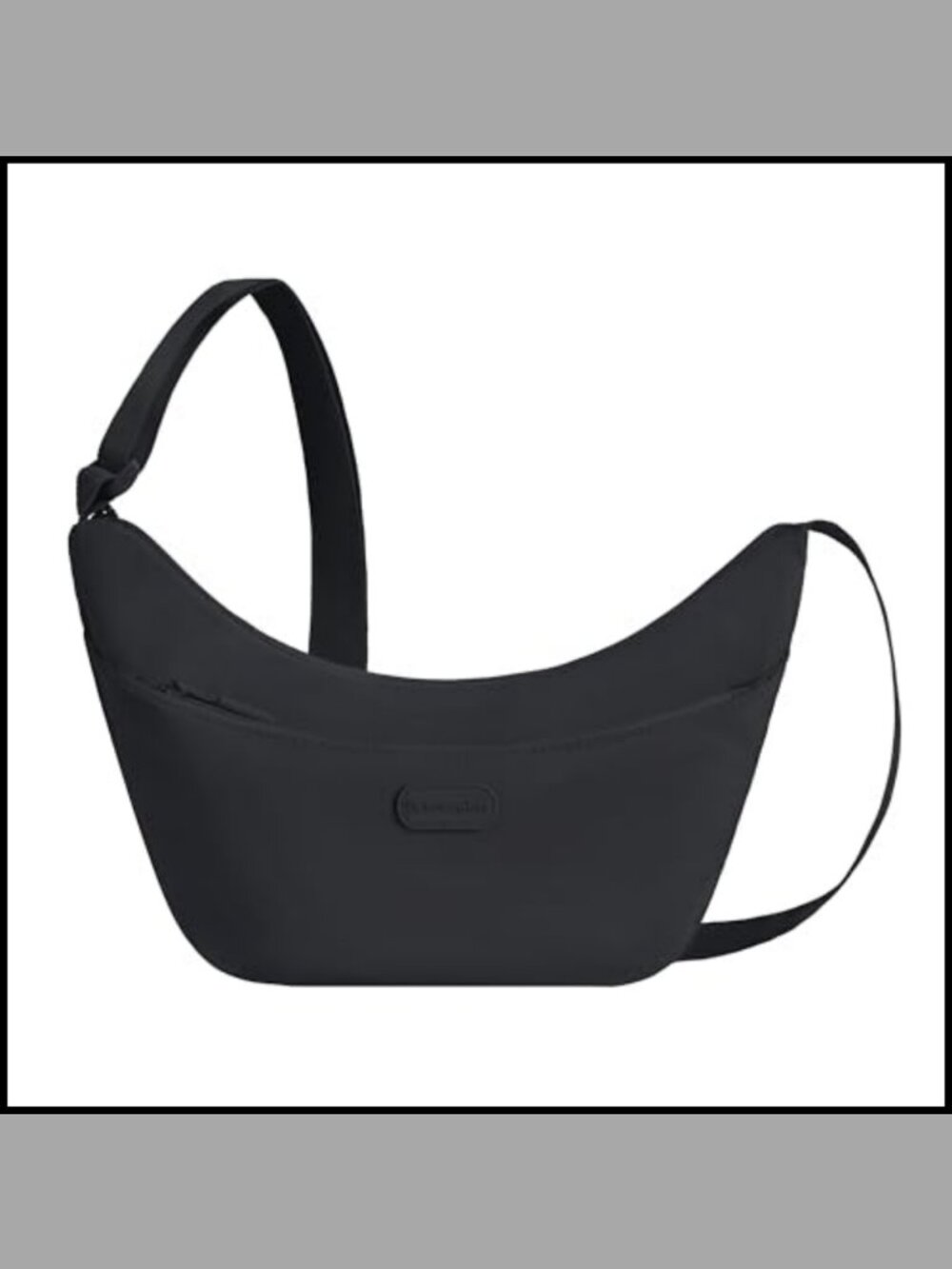 Slouchy Crossbody Bag Polyester Adjustable Strap Hands-Free Shoulder Purse